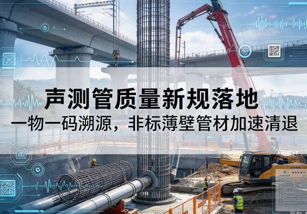 洛隆声测管质量新规落地，一物一码溯源，非标薄壁管材加速清退
